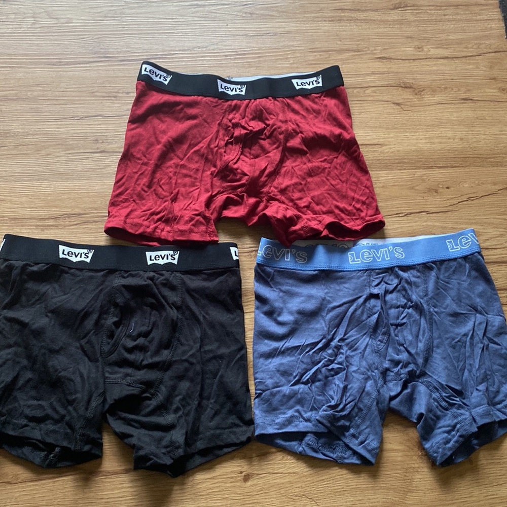 NWOT Cotton Levi’s boxer briefs black, red, blue size small
